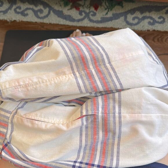 Vintage 70s/80s Counterparts Plaid White, Navy Blue, Red & Tan Plaid Full Skirt - Picture 8 of 12